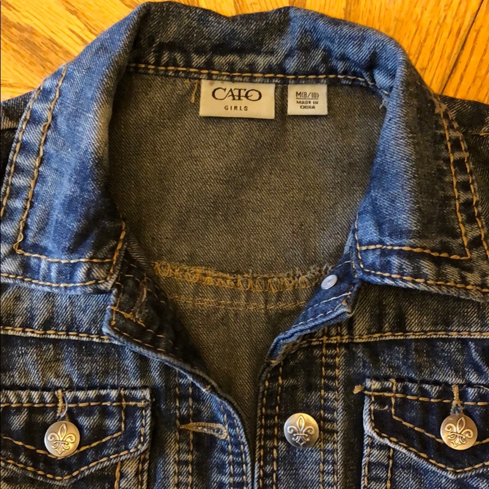 Denim Vest Girls 8/10 - Picture 2 of 3